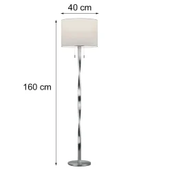 Lampade Da Terra-Selezionato da Mazzolaluce Piantana led 3000k per salotto grigio 2 luci moderna