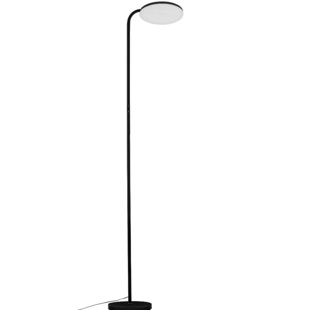 Lampade Da Terra-Selezionato da Mazzolaluce Piantana led nera moderna moderna luce orientabile