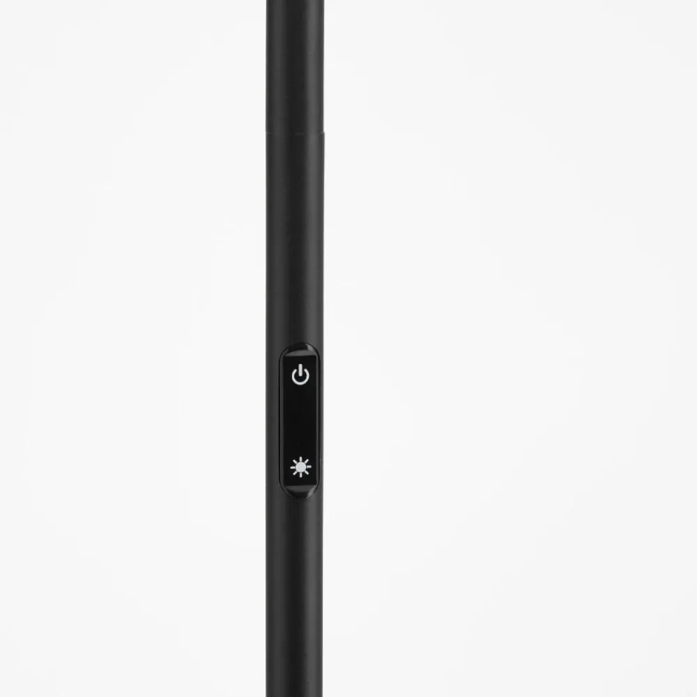 Lampade Da Terra-Selezionato da Mazzolaluce Piantana led nera moderna moderna luce orientabile