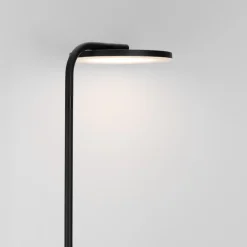 Lampade Da Terra-Selezionato da Mazzolaluce Piantana led nera moderna moderna luce orientabile