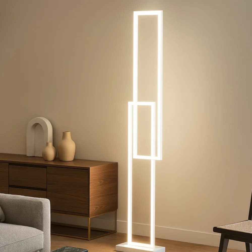 Lampade Da Terra-Perenz Illuminazione Piantana led 64w 3000k 4000k 6000k bianca moderna perenz