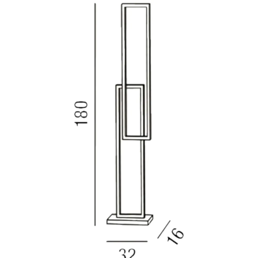 Lampade Da Terra-Perenz Illuminazione Piantana led 64w 3000k 4000k 6000k bianca moderna perenz