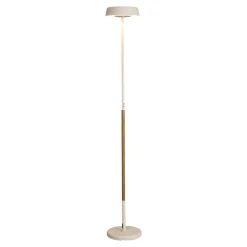Lampade Da Terra-Selezionato da Mazzolaluce Piantana led 30w 3000k touch switch bianca legno moderna