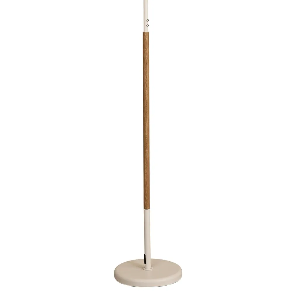Lampade Da Terra-Selezionato da Mazzolaluce Piantana led 30w 3000k touch switch bianca legno moderna