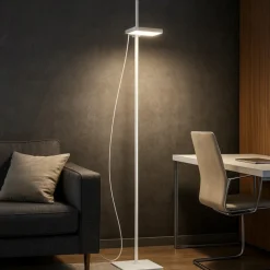 Lampade Da Terra-Ideal Lux Piantana lift pt led 17w 3000k orientabile bianca