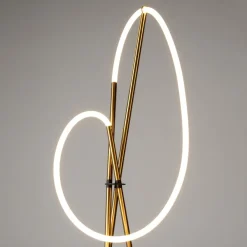 Lampade Da Terra-Maytoni Piantana design originale led 3000k colore oro tre piedi