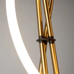 Lampade Da Terra-Maytoni Piantana design originale led 3000k colore oro tre piedi