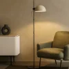 Lampade Da Terra-Selezionato da Mazzolaluce Piantana minimalista da terra metallo beige orientabile industriale