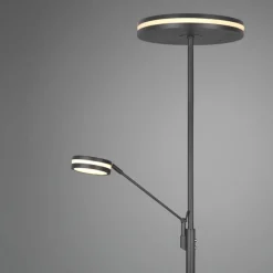 Lampade Da Terra-Selezionato da Mazzolaluce Piantana moderna a due luci led da 2700k a 4000k orientabile