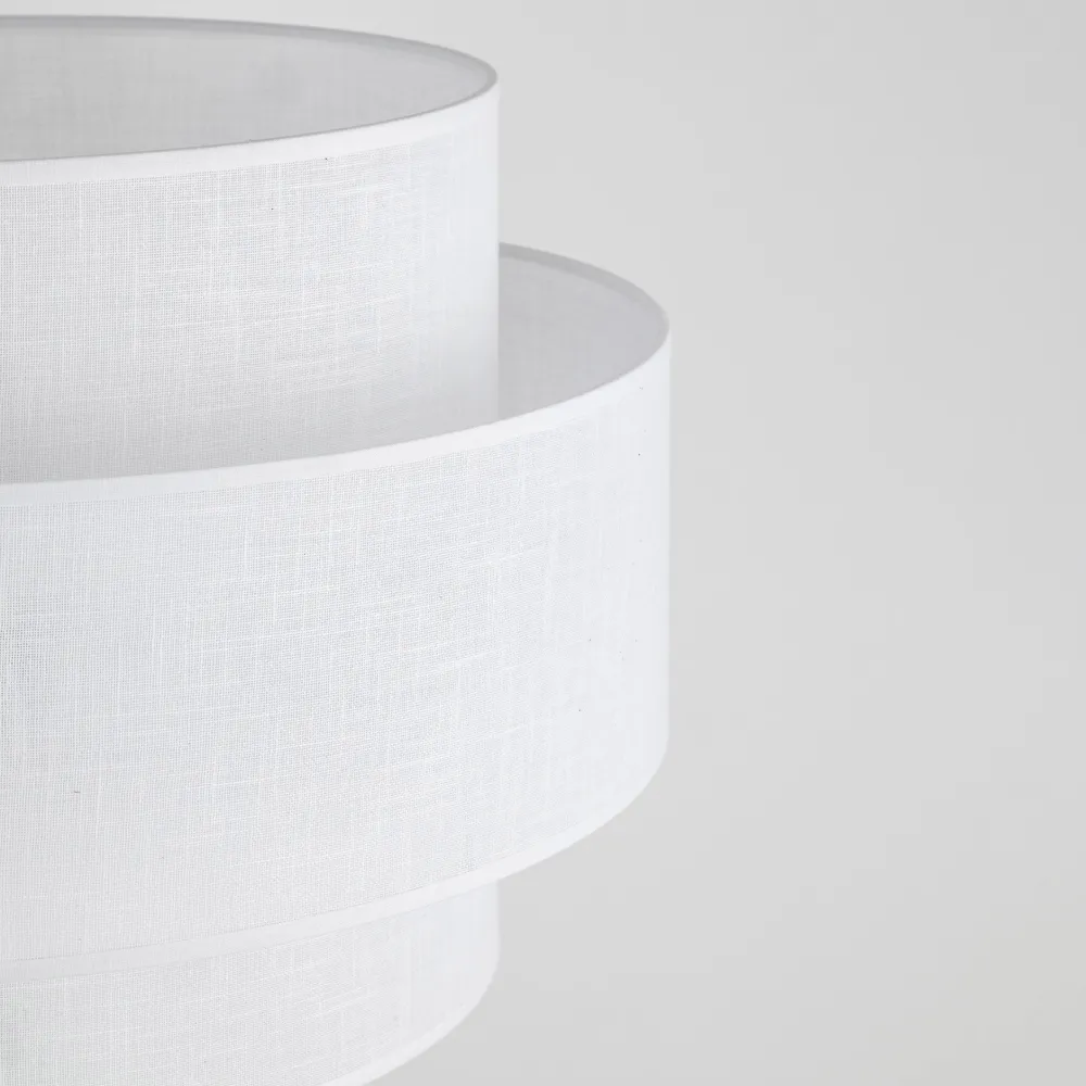 Lampade Da Terra-Selezionato da Mazzolaluce Piantana moderna con paralume di tessuto bianco design per soggiorno