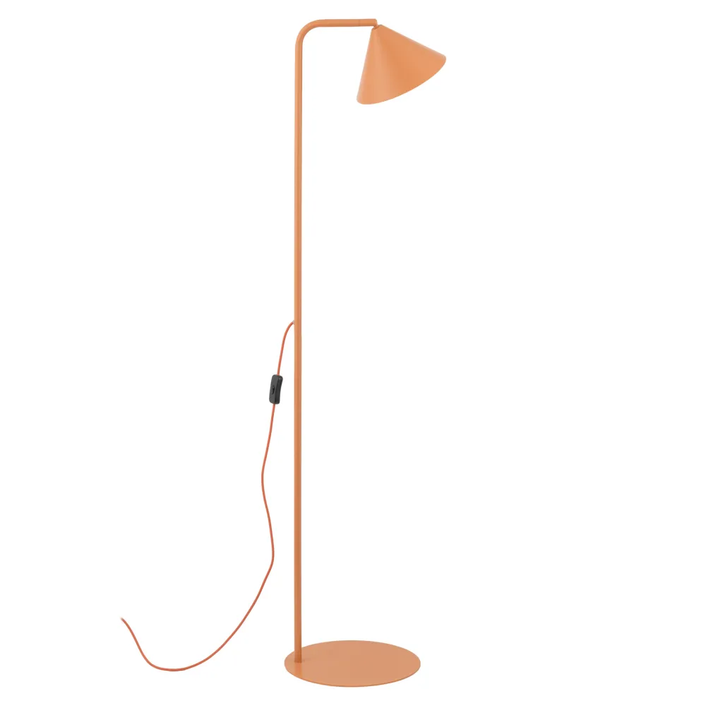 Lampade Da Terra-Selezionato da Mazzolaluce Piantana moderna da lettura arancione parabola orientabile