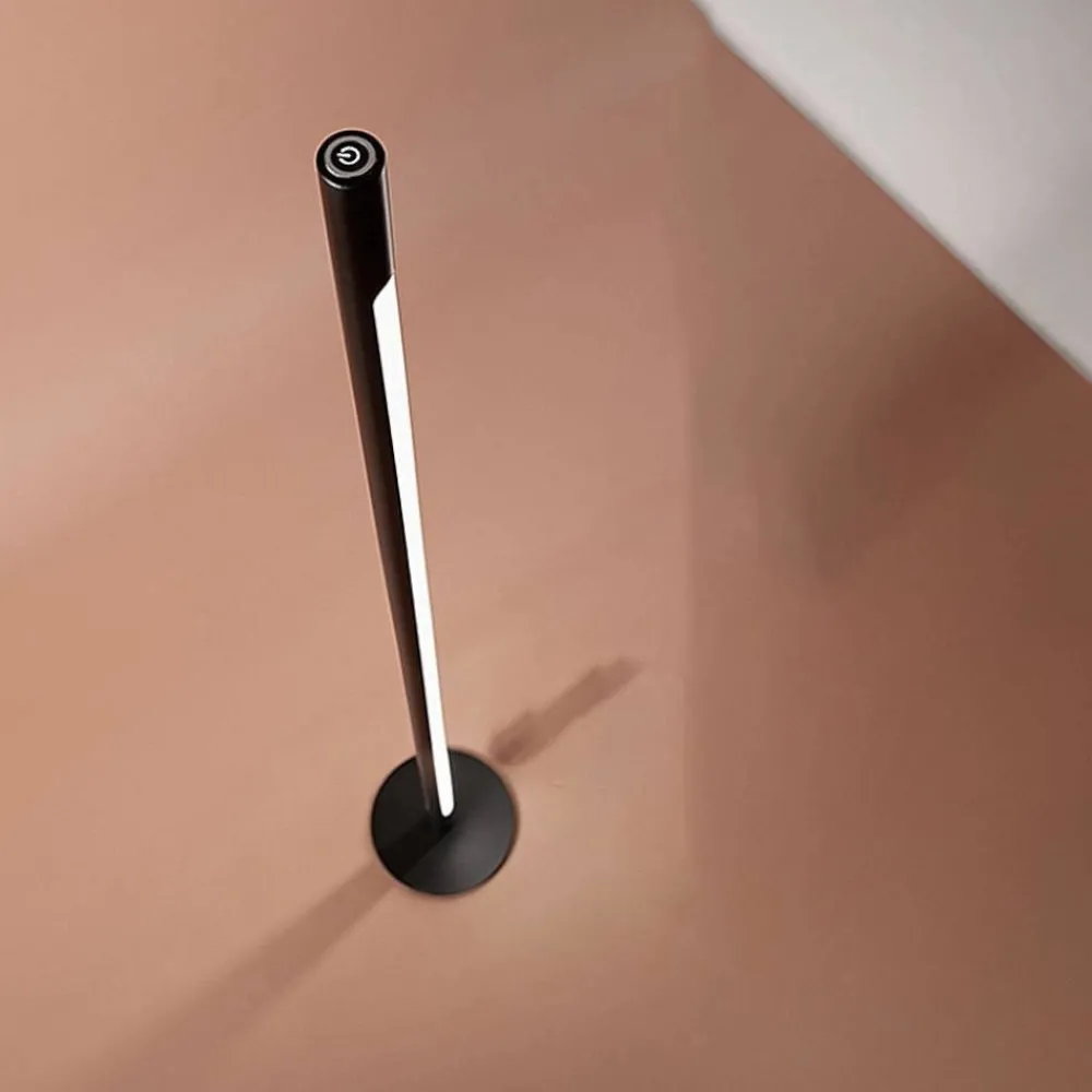 Lampade Da Terra-Perenz Illuminazione Piantana moderna da terra perenz stick nera led 3000k dimmerabile