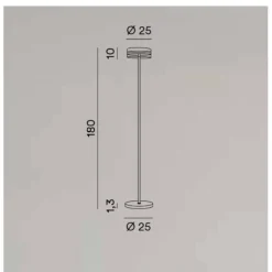 Lampade Da Terra-Perenz Illuminazione Piantana moderna da terra perenz aere vetro oro rosa led 3000k