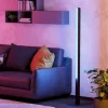 Lampade Da Terra-Eglo Piantana moderna nera led rgb smart home comando con app simolaris