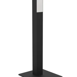 Lampade Da Terra-Eglo Piantana moderna nera led rgb smart home comando con app simolaris