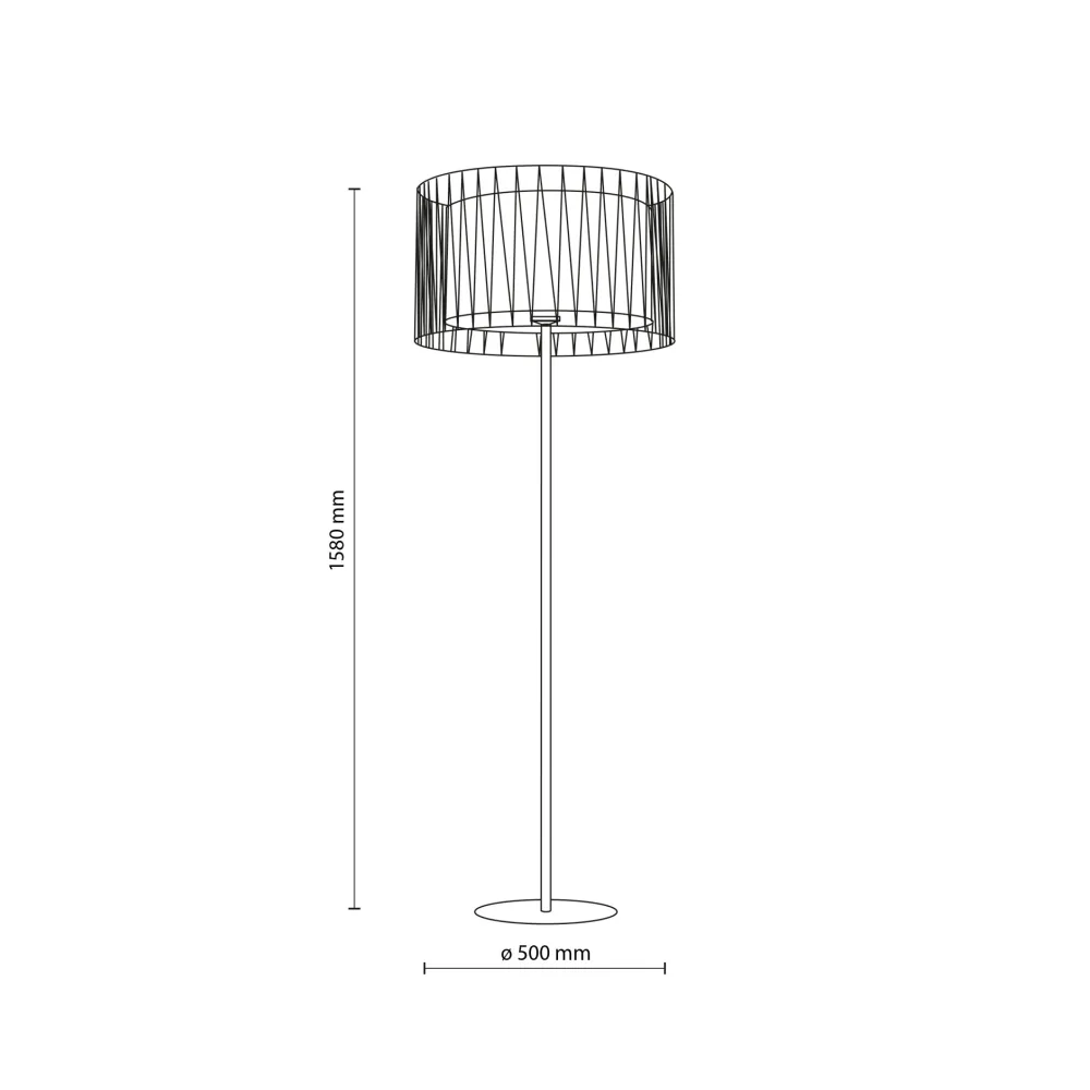 Lampade Da Terra-Selezionato da Mazzolaluce Piantana moderna paralume in tessuto intrecciato sabbia design