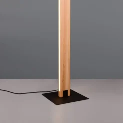 Lampade Da Terra-Selezionato da Mazzolaluce Piantana moderna per salotto led 3000k h150 cm nera in legno
