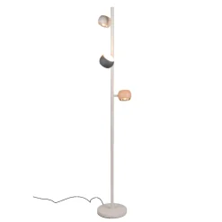 Lampade Da Terra-Selezionato da Mazzolaluce Piantana moderna 3 sfere multicolor biemissione led da 2300k a 4000k