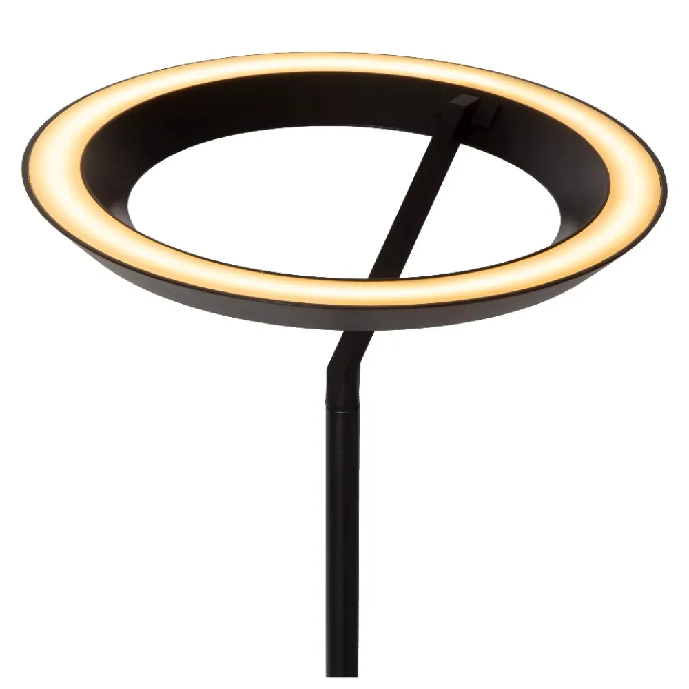 Lampade Da Terra-Selezionato da Mazzolaluce Piantana nera design moderna led 21w 2700k dimmerabile