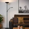 Lampade Da Terra-Selezionato da Mazzolaluce Piantana nera doppia luce da lettura orientabile led 20w 3000k