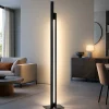 Lampade Da Terra-Selezionato da Mazzolaluce Piantana nera lampada da terra led design moderna per salone