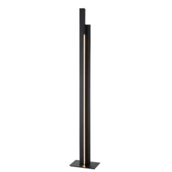Lampade Da Terra-Selezionato da Mazzolaluce Piantana nera lampada da terra led design moderna per salone