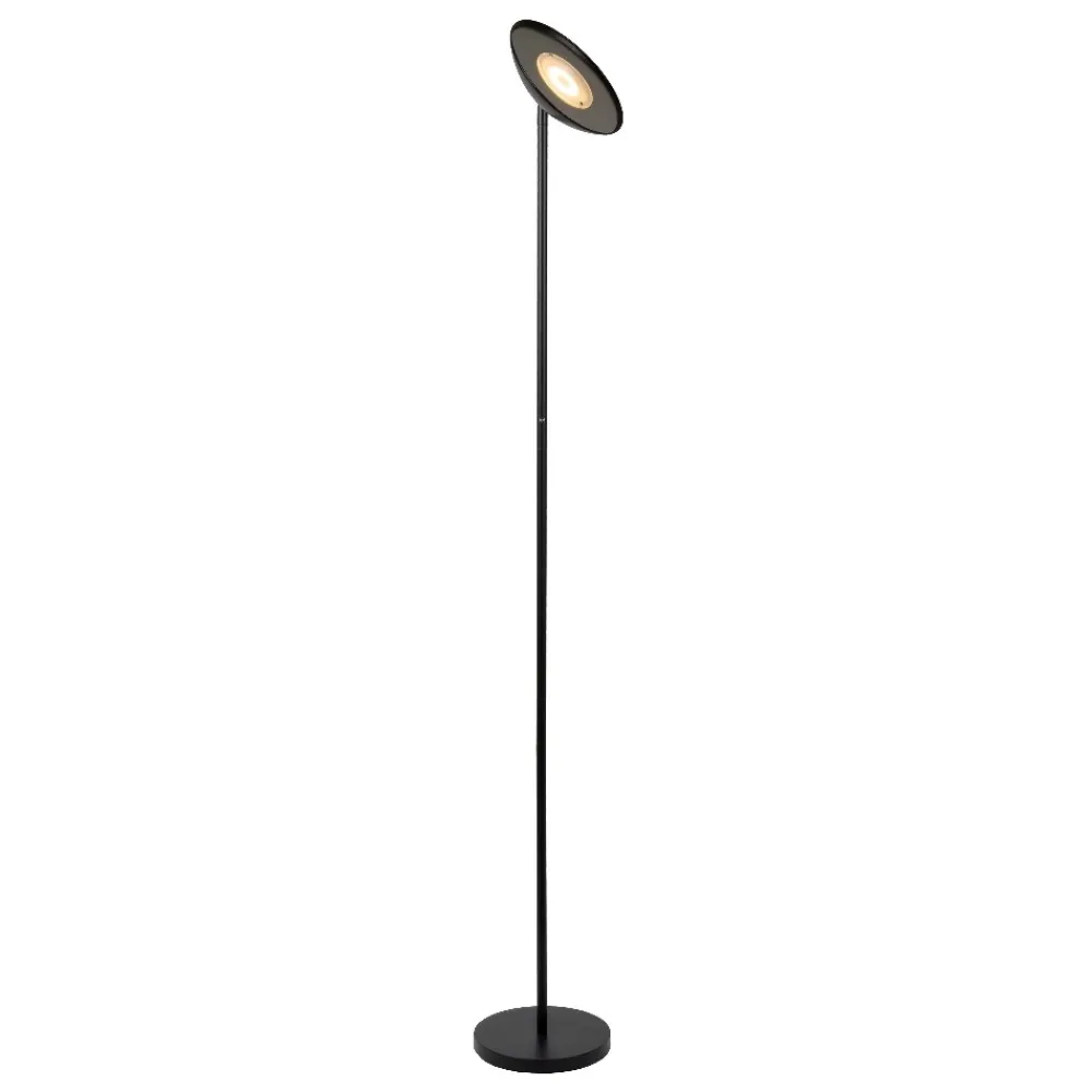 Lampade Da Terra-Selezionato da Mazzolaluce Piantana nera led 20w 3000k dimmerabile orientabile