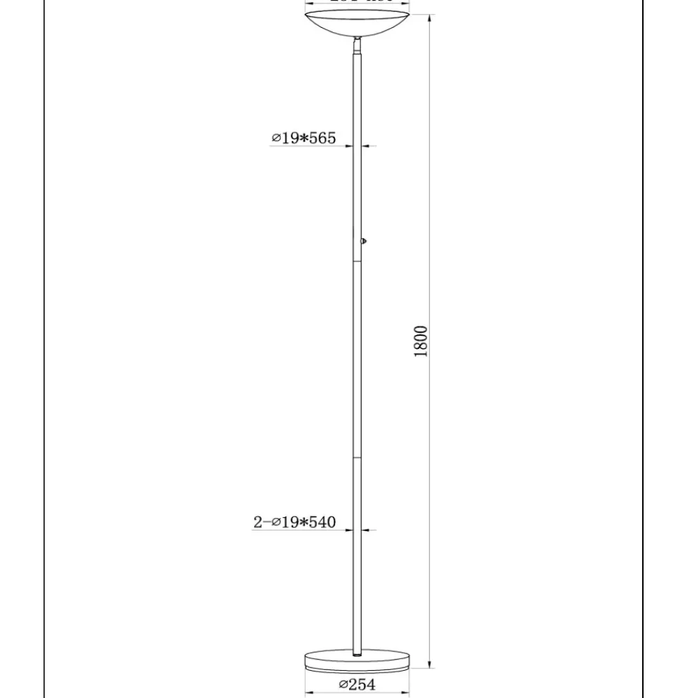 Lampade Da Terra-Selezionato da Mazzolaluce Piantana nera led 20w 3000k dimmerabile orientabile