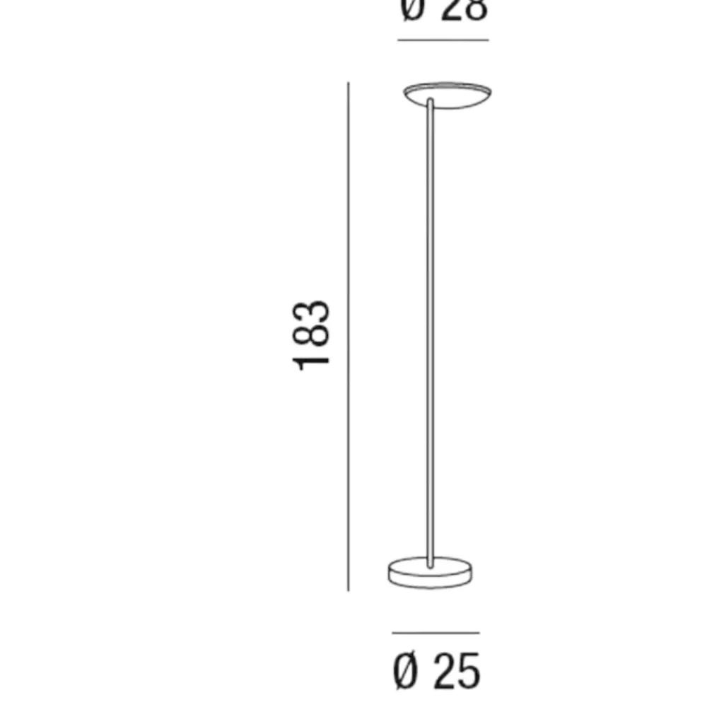 Lampade Da Terra-Perenz Illuminazione Piantana nera led 24w 3000k orientabile ophelia perenz