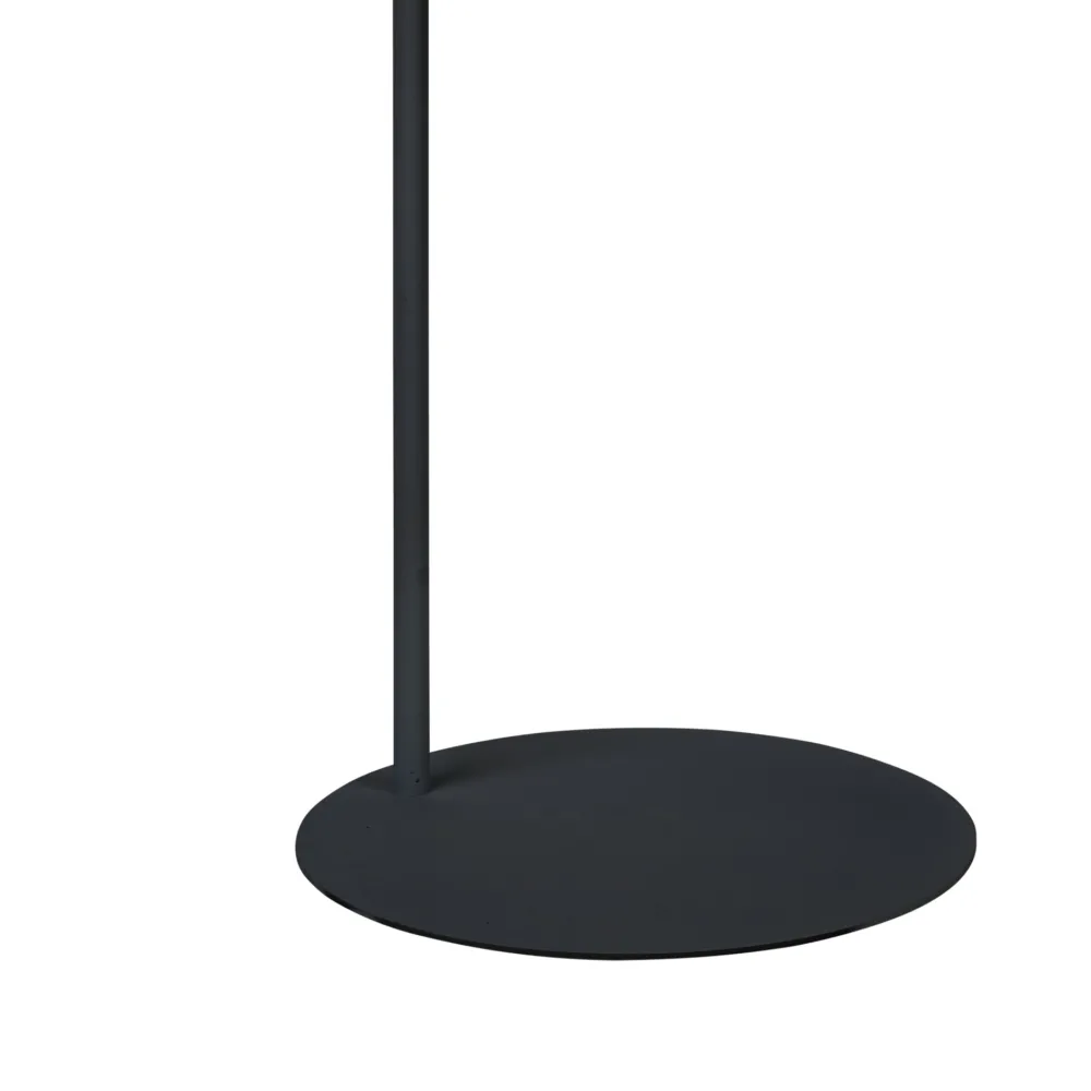 Lampade Da Terra-Selezionato da Mazzolaluce Piantana nera luce da lettura orientabile con faretto