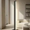 Lampade Da Terra-Selezionato da Mazzolaluce Piantana nera moderna girevole led dimmerabile 2300k-3000k-4000k