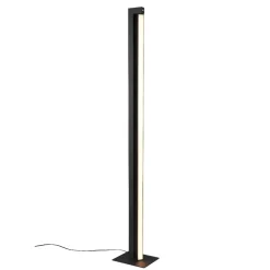 Lampade Da Terra-Selezionato da Mazzolaluce Piantana nera moderna girevole led dimmerabile 2300k-3000k-4000k