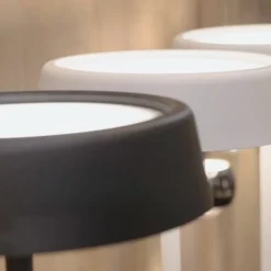 Lampade Da Terra-Selezionato da Mazzolaluce Piantana nera moderna led 15w 3000w dimmerabile