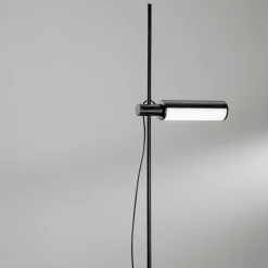 Lampade Da Terra-Perenz Illuminazione Piantana nera ultima led cct dimmerabile