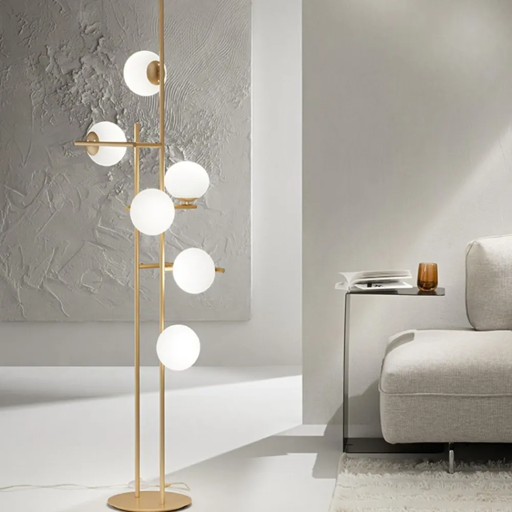 Lampade Da Terra-Ondaluce Piantana pt jewel oro