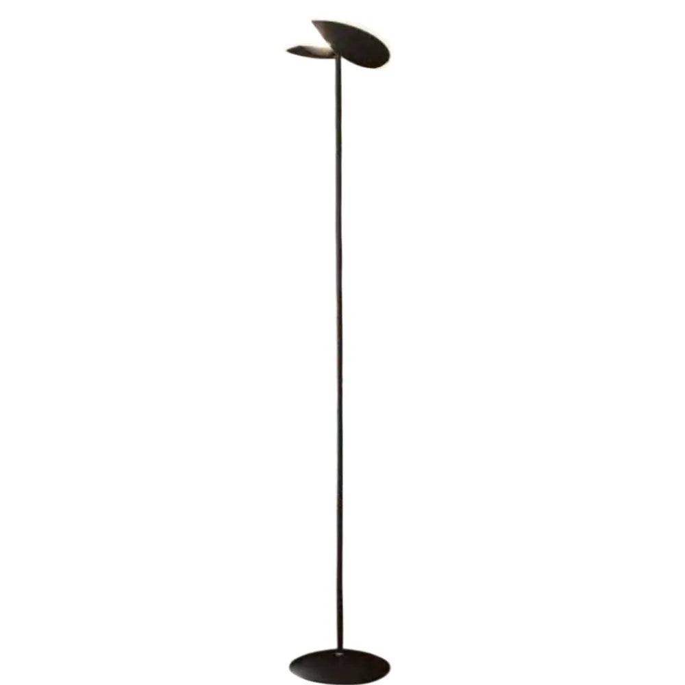 Lampade Da Terra-Gea Luce Piantana orientabile nero moderna ping-pong