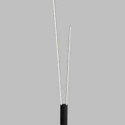 Lampade Da Terra-Selezionato da Mazzolaluce Piantana per salotto moderna nera due luci le dimmerabile 3000k