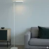Lampade Da Terra-Perenz Illuminazione Piantana per ufficio bianca parabola luce orientabile ultima perenz led cct