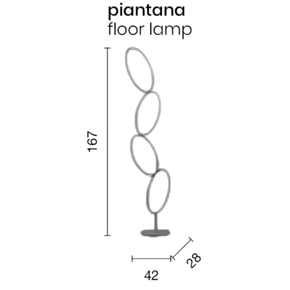 Lampade Da Terra-Ondaluce Piantana pt rice oro moderna led dimmerabile