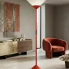 Lampade Da Terra-Fabas Luce Piantana rossa moderna led 50w 2700k 3200k 4000k tratto