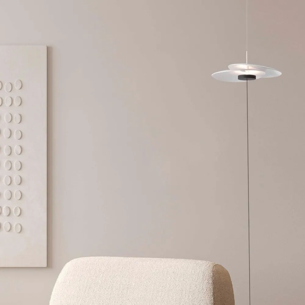 Lampade Da Terra-Selezionato da Mazzolaluce Piantana sospesa dal soffitto bianca design moderna led dimmerabile
