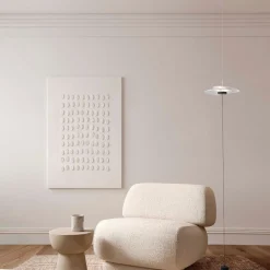 Lampade Da Terra-Selezionato da Mazzolaluce Piantana sospesa dal soffitto bianca design moderna led dimmerabile