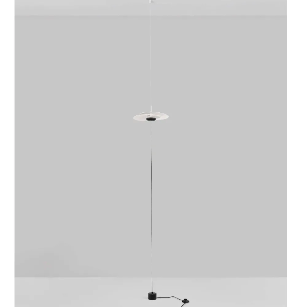 Lampade Da Terra-Selezionato da Mazzolaluce Piantana sospesa dal soffitto bianca design moderna led dimmerabile
