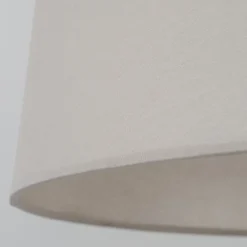 Lampade Da Terra-Selezionato da Mazzolaluce Piantana stelo sabbia paralume in tessuto beige