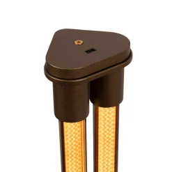 Lampade Da Terra-Selezionato da Mazzolaluce Piantana vintage tubi luminosi led 2x17w 2200k-3300k dimmerabile
