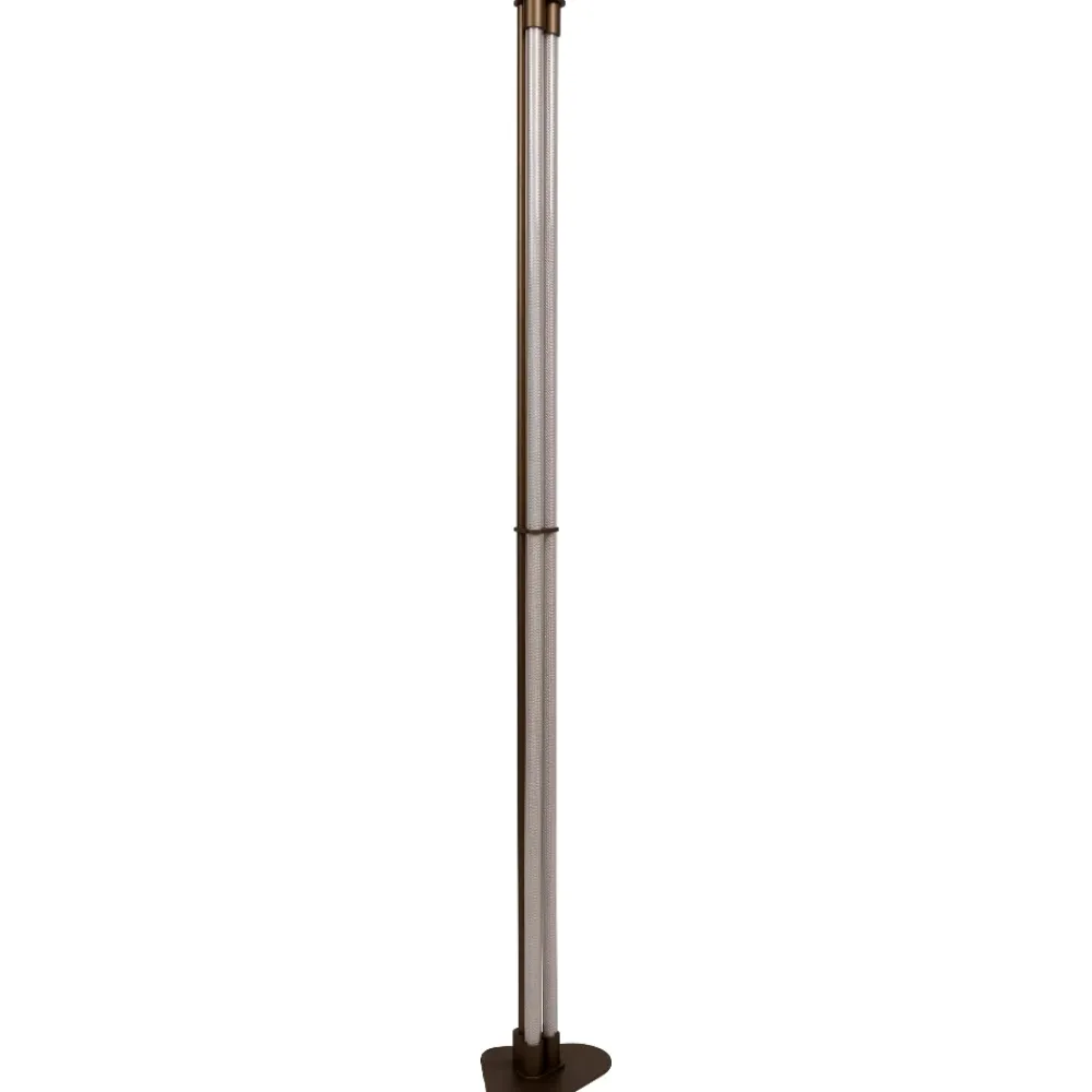 Lampade Da Terra-Selezionato da Mazzolaluce Piantana vintage tubi luminosi led 2x17w 2200k-3300k dimmerabile