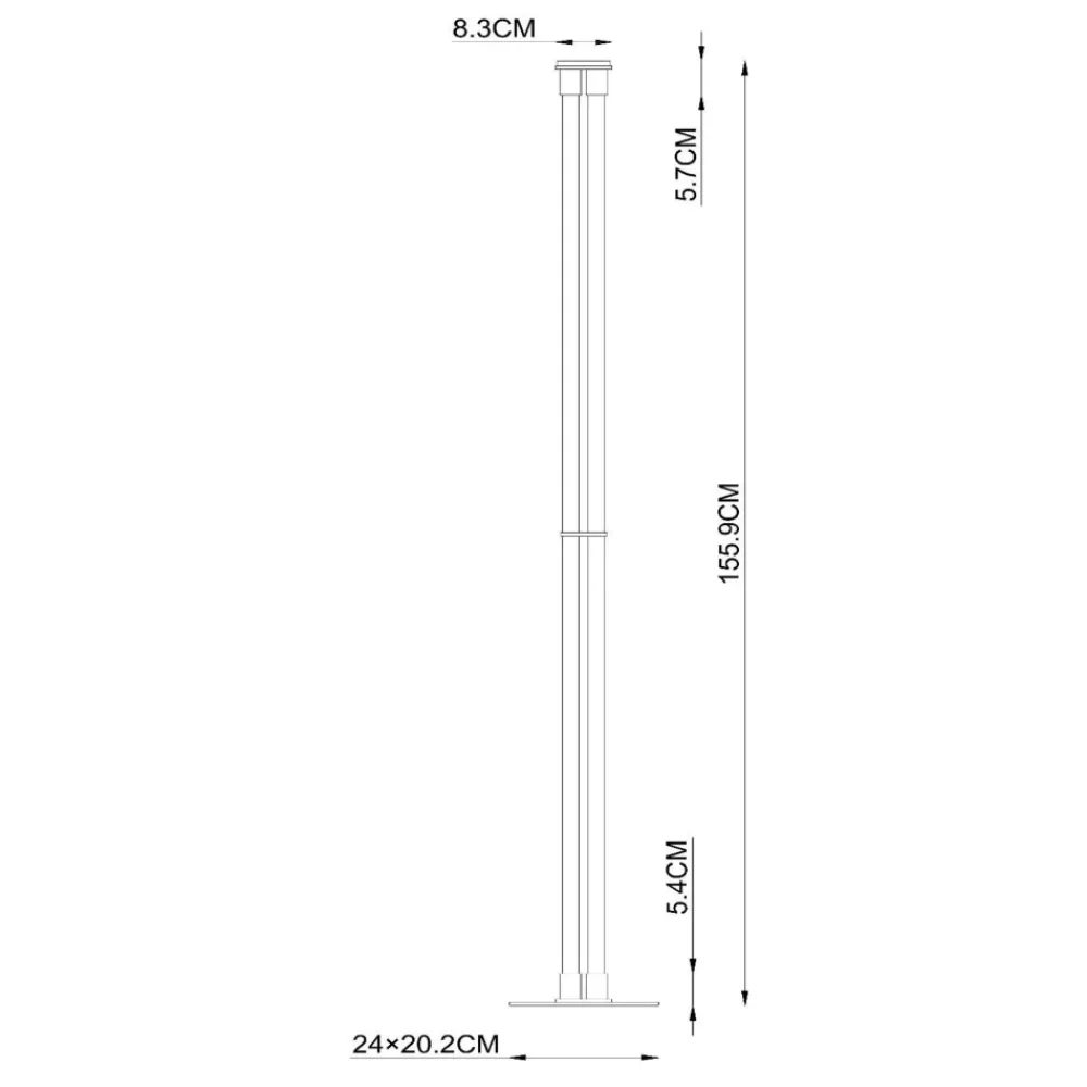 Lampade Da Terra-Selezionato da Mazzolaluce Piantana vintage tubi luminosi led 2x17w 2200k-3300k dimmerabile