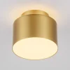 Plafoniere Moderne-Selezionato da Mazzolaluce Piccola plafoniera 11cm oro rotonda da soffitto led 16w 3000k