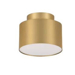 Plafoniere Moderne-Selezionato da Mazzolaluce Piccola plafoniera 11cm oro rotonda da soffitto led 16w 3000k