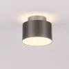 Plafoniere Moderne-Selezionato da Mazzolaluce Piccola plafoniera 11cm tonda nickel nero led 16w 3000k